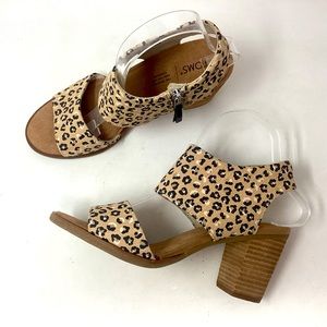 TOMS Womens Majorca Cutout High Heel Sandals Size 8.5